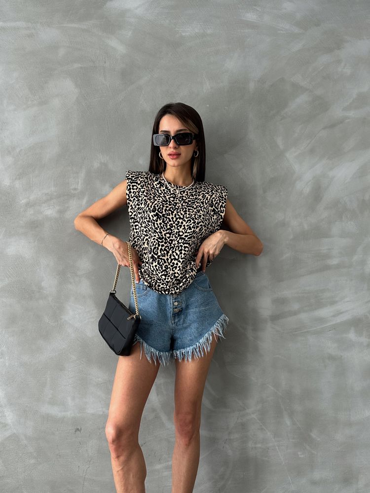 Blouse Met Luipaardprint -
