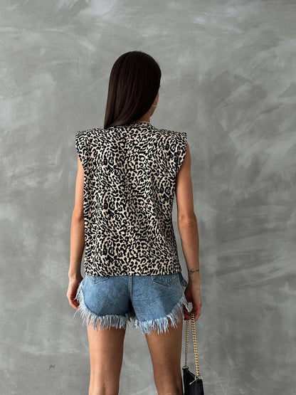 Blouse Luipaardprint 

